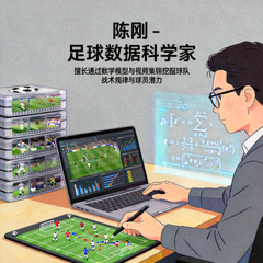 陈刚 - 足球数据科学家，擅长通过数学模型与视频集锦挖掘球队战术规律与球员潜力